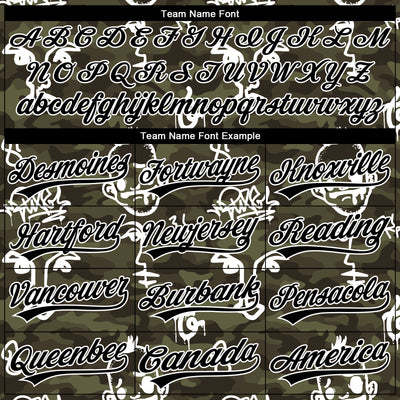 Custom Stitched Camo Black-White 3D Hand Painted Face Sports Pullover Sweatshirt Salute To Service Hoodie