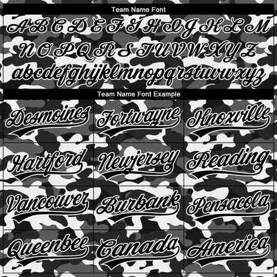 Custom Stitched Camo Black-White 3D Sports Pullover Sweatshirt Salute To Service Hoodie