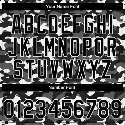 Custom Stitched Camo Black-White 3D Sports Pullover Sweatshirt Salute To Service Hoodie