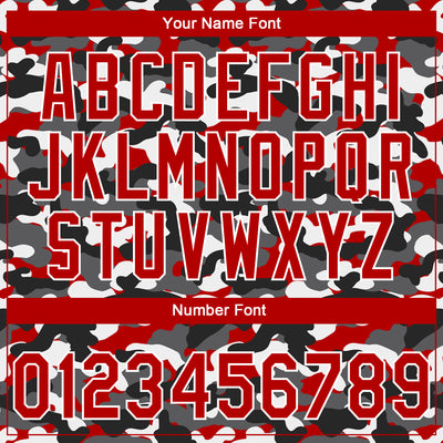 Custom Stitched Camo Red-White 3D Sports Pullover Sweatshirt Salute To Service Hoodie