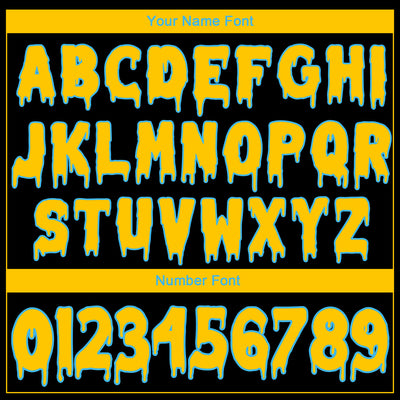 Custom Black Yellow-Sky Blue 3D Skull American Flag Inspired Graffiti Sports Pullover Sweatshirt Hoodie