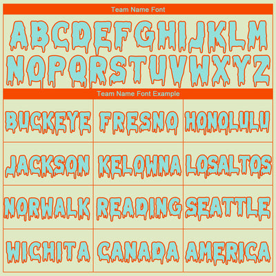 Custom Green Ice Blue-Orange 3D Skull Hell Sports Pullover Sweatshirt Hoodie