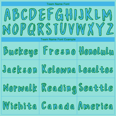 Custom Ice Blue Sky Blue-Grass Green 3D Skull Statue Of Liberty Sports Pullover Sweatshirt Hoodie