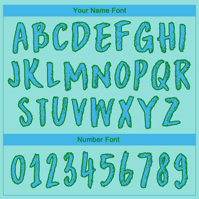 Custom Ice Blue Sky Blue-Grass Green 3D Skull Statue Of Liberty Sports Pullover Sweatshirt Hoodie