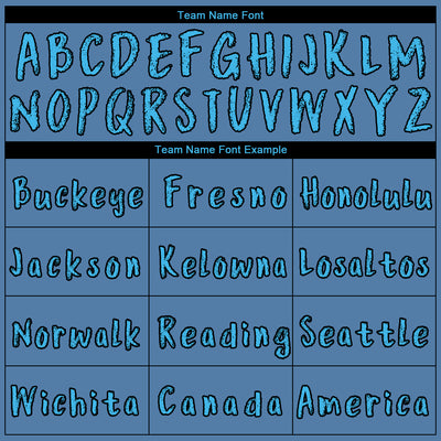 Custom Blue Sky Blue-Black 3D Skull Football Player Sports Pullover Sweatshirt Hoodie