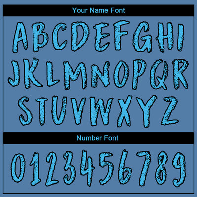 Custom Blue Sky Blue-Black 3D Skull Football Player Sports Pullover Sweatshirt Hoodie