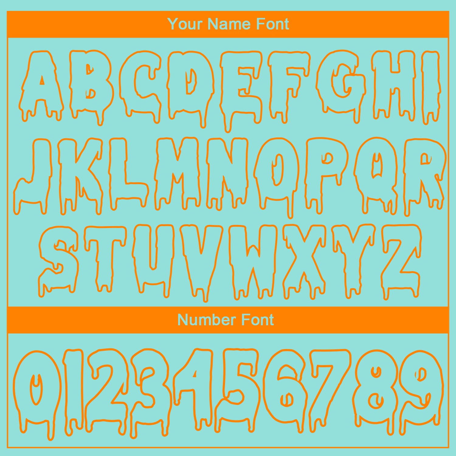 Custom Ice Blue Bay Orange 3D Skull Sports Pullover Sweatshirt Hoodie