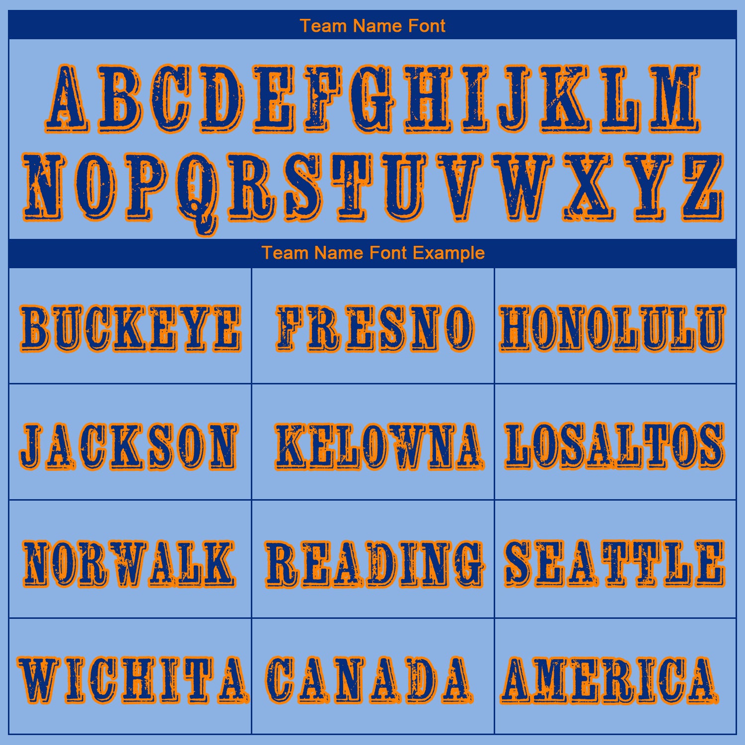 Custom Light Blue Royal-Bay Orange 3D Skull Nightmare Sports Pullover Sweatshirt Hoodie