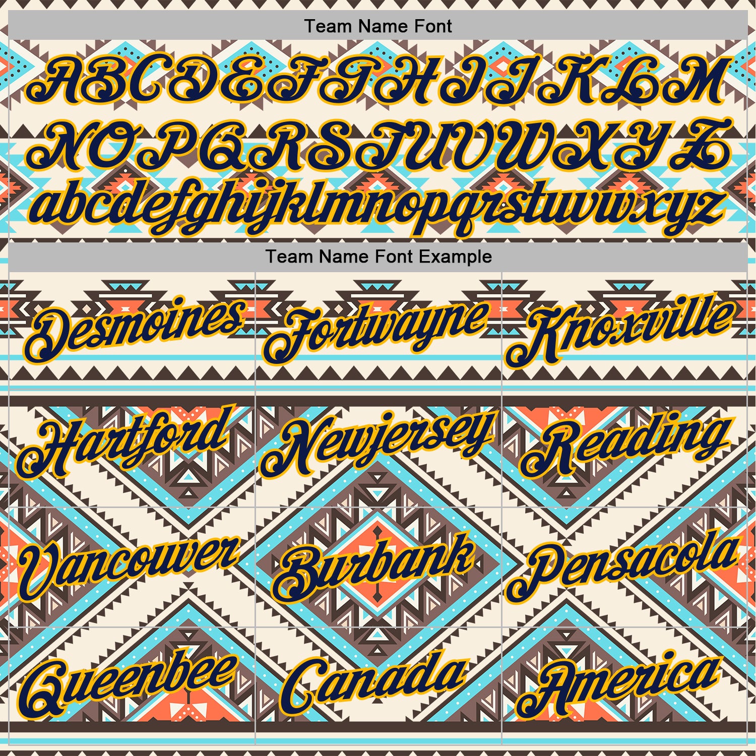 Custom Stitched Cream Navy Blue Orange Gray-Gold 3D Mexico Aztec Pattern Sports Pullover Sweatshirt Hoodie