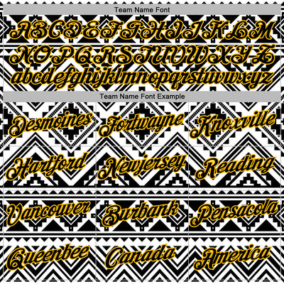 Custom Stitched White Black-Gold 3D Mexico Aztec Pattern Sports Pullover Sweatshirt Hoodie