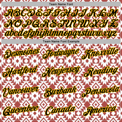 Custom Stitched White Black Red-Gold 3D Mexico Aztec Pattern Sports Pullover Sweatshirt Hoodie