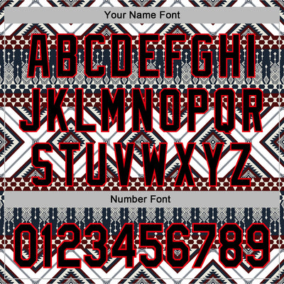 Custom Stitched White Black Gray Blue-Fire Red 3D Mexico Aztec Pattern Sports Pullover Sweatshirt Hoodie