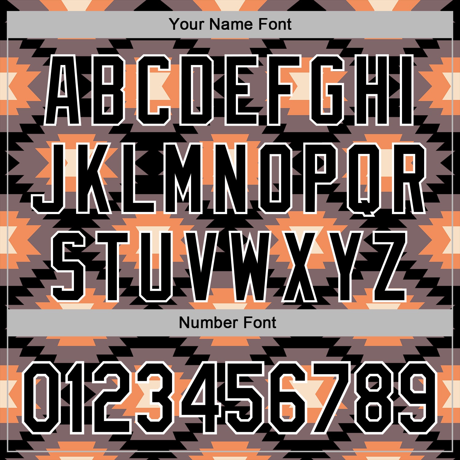 Custom Stitched Black Gray Orange-White 3D Mexico Aztec Pattern Sports Pullover Sweatshirt Hoodie