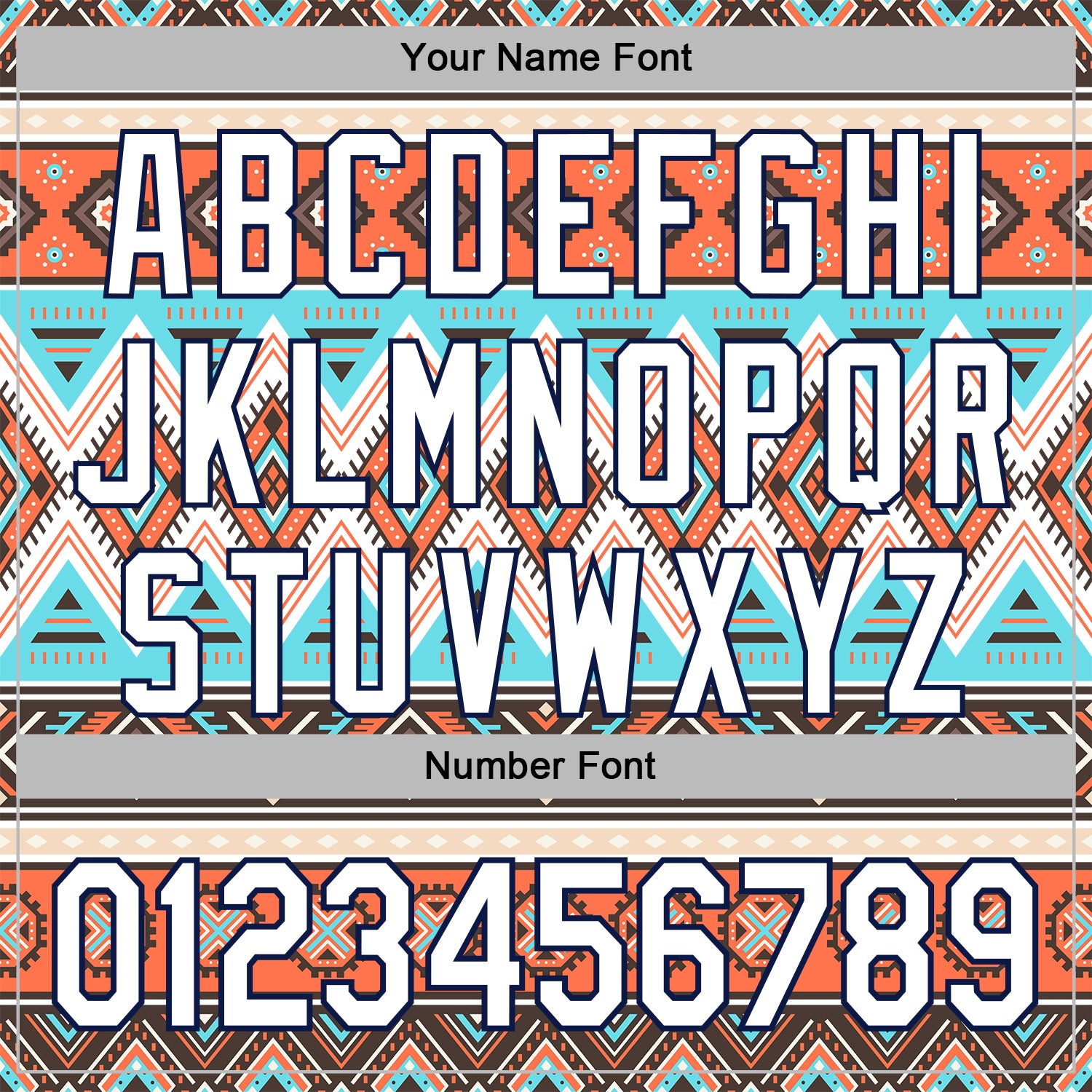 Custom Stitched White Gray Orange Blue-Navy 3D Mexico Aztec Pattern Sports Pullover Sweatshirt Hoodie