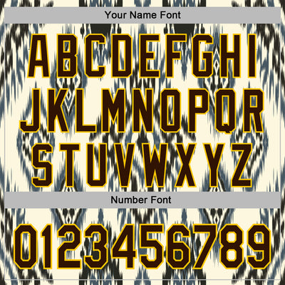 Custom Stitched Cream Brown Blue-Yellow 3D Mexico Aztec Pattern Sports Pullover Sweatshirt Hoodie