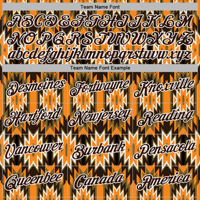 Custom Stitched Black Brown Orange Green-White 3D Mexico Aztec Pattern Sports Pullover Sweatshirt Hoodie