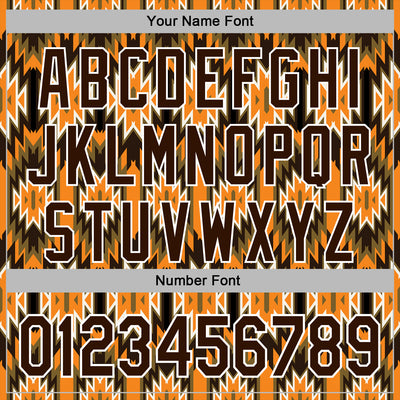 Custom Stitched Black Brown Orange Green-White 3D Mexico Aztec Pattern Sports Pullover Sweatshirt Hoodie