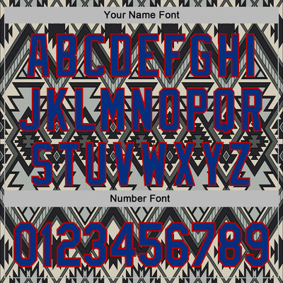 Custom Stitched Black Royal Gray-Red 3D Mexico Aztec Pattern Sports Pullover Sweatshirt Hoodie