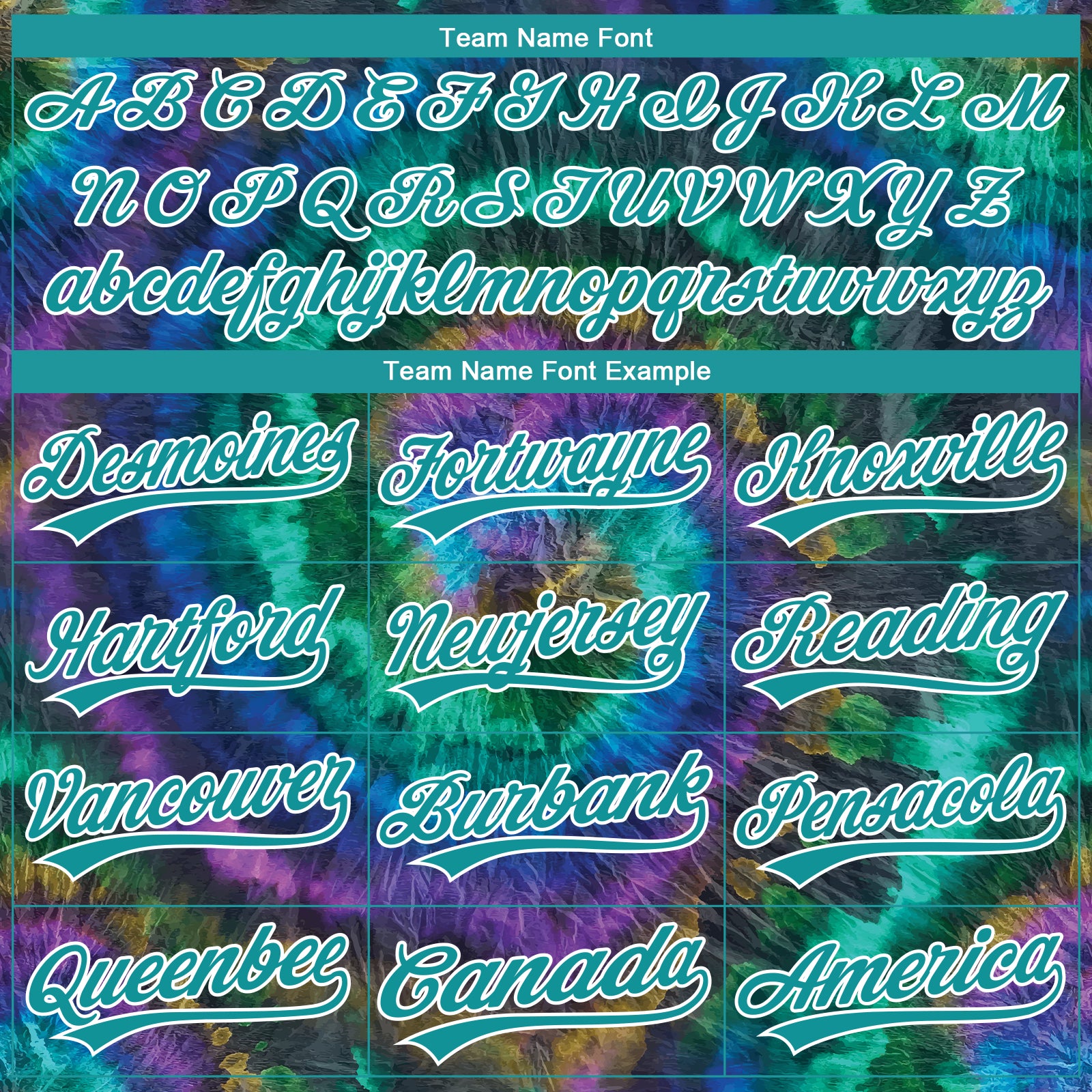 Custom Stitched Tie Dye Teal-White 3D Sports Pullover Sweatshirt Hoodie