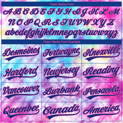 Custom Stitched Tie Dye Royal-Pink 3D Sports Pullover Sweatshirt Hoodie