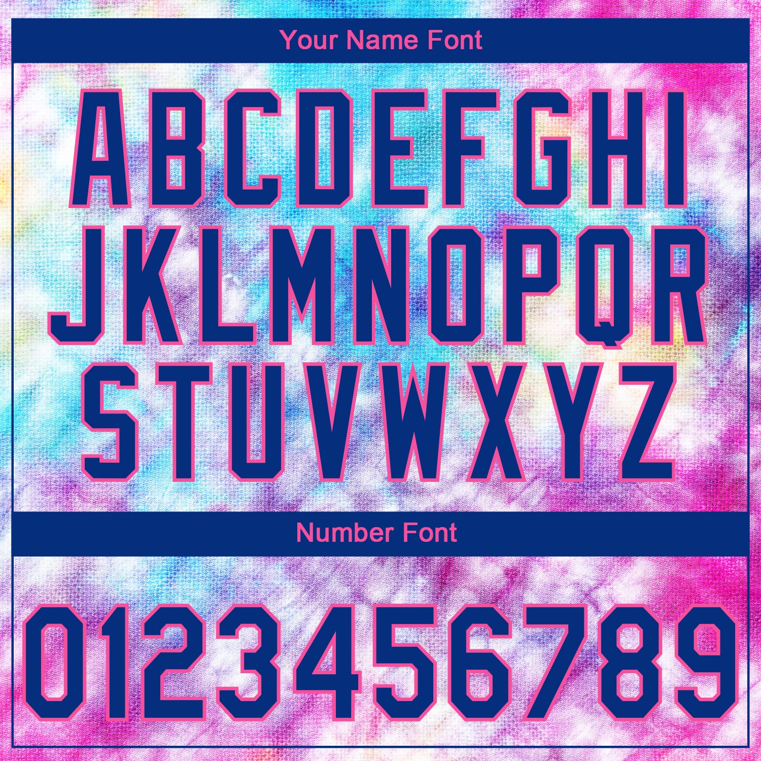 Custom Stitched Tie Dye Royal-Pink 3D Sports Pullover Sweatshirt Hoodie