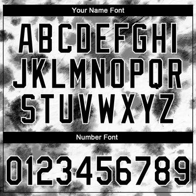 Custom Stitched Tie Dye Black-White 3D Sports Pullover Sweatshirt Hoodie