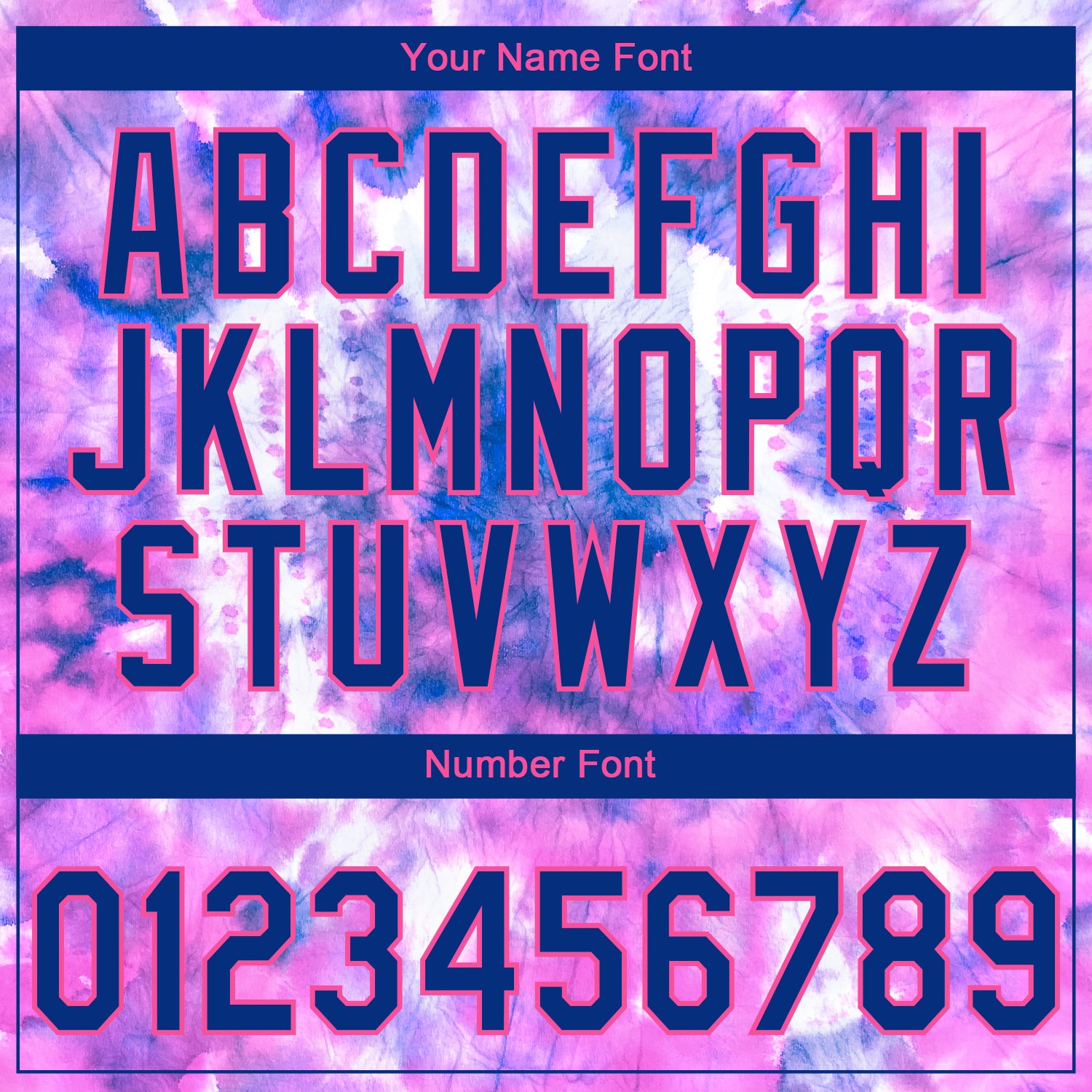 Custom Stitched Tie Dye Royal-Pink 3D Sports Pullover Sweatshirt Hoodie