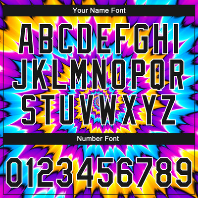 Custom Stitched Tie Dye Black-White 3D Sports Pullover Sweatshirt Hoodie