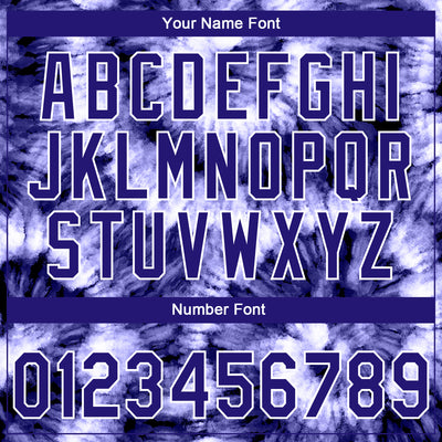 Custom Stitched Tie Dye Dark Purple-White 3D Sports Pullover Sweatshirt Hoodie