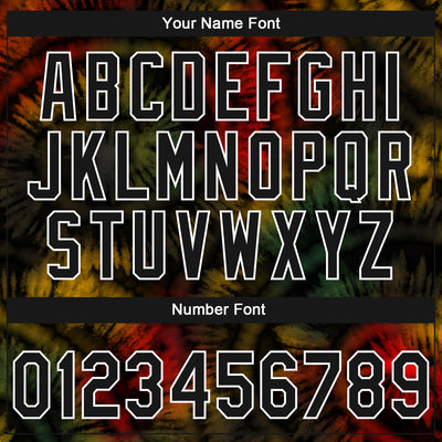 Custom Stitched Tie Dye Black-White 3D Sports Pullover Sweatshirt Hoodie