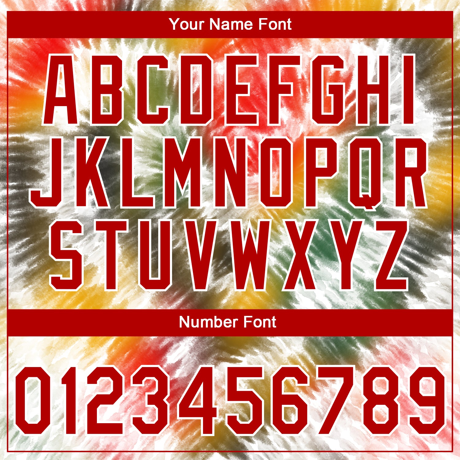 Custom Stitched Tie Dye Red-White 3D Sports Pullover Sweatshirt Hoodie