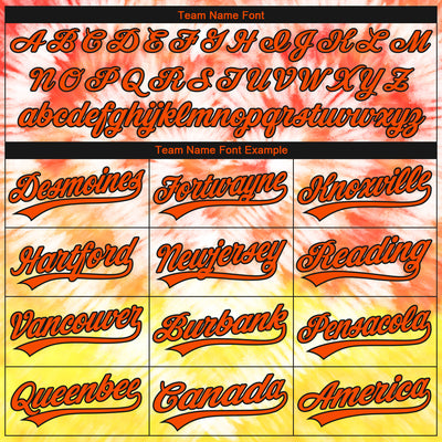 Custom Stitched Tie Dye Orange-Black 3D Sports Pullover Sweatshirt Hoodie