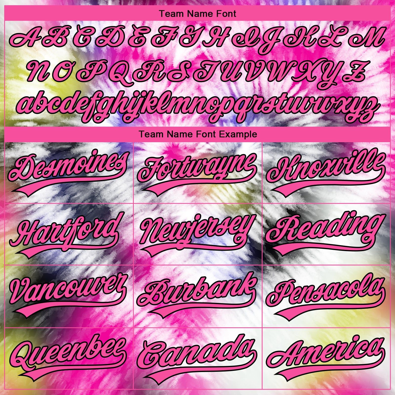 Custom Stitched Tie Dye Pink-Black 3D Sports Pullover Sweatshirt Hoodie