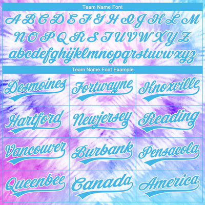Custom Stitched Tie Dye Sky Blue-White 3D Sports Pullover Sweatshirt Hoodie