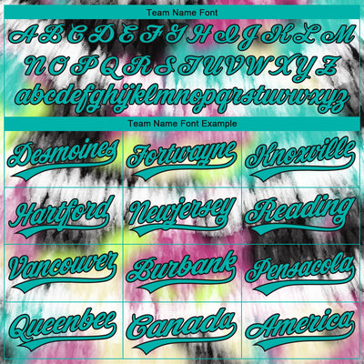 Custom Stitched Tie Dye Aqua-Black 3D Sports Pullover Sweatshirt Hoodie