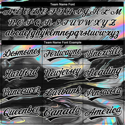 Custom Stitched Black White 3D Pattern Design Abstract Psychedelic Fluid Art Sports Pullover Sweatshirt Hoodie