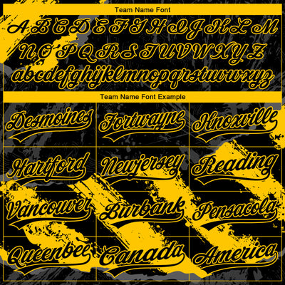 Custom Stitched Black Yellow-Steel Gray 3D Pattern Design Splash Sports Pullover Sweatshirt Hoodie