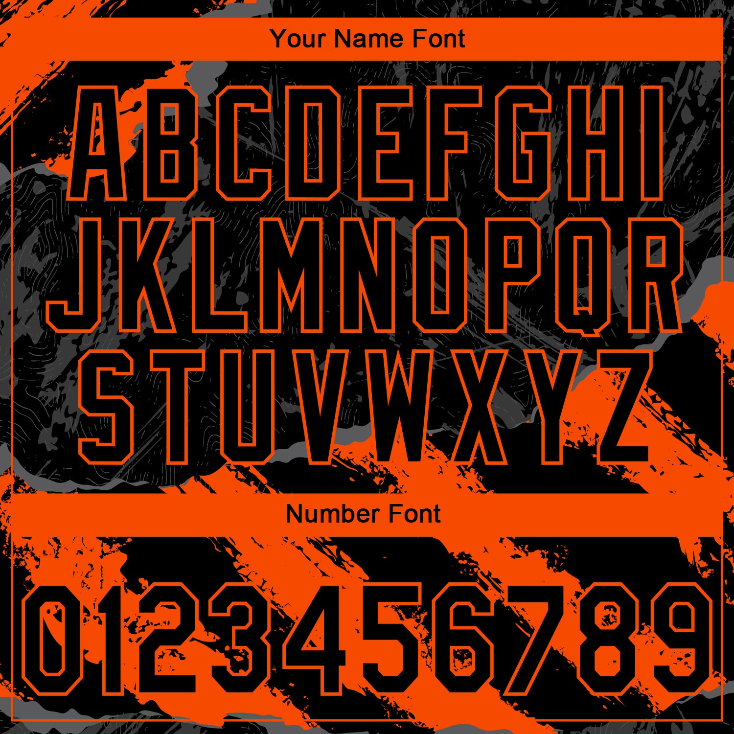 Custom Stitched Black Orange-Steel Gray 3D Pattern Design Splash Sports Pullover Sweatshirt Hoodie