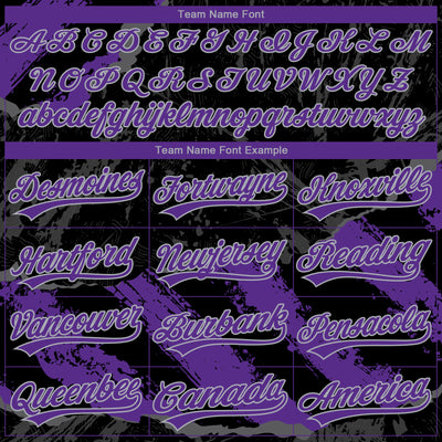 Custom Stitched Black Purple Gray-Steel Gray 3D Pattern Design Splash Sports Pullover Sweatshirt Hoodie