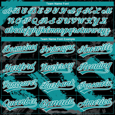 Custom Stitched Black Teal Steel Gray-White 3D Pattern Design Splash Sports Pullover Sweatshirt Hoodie