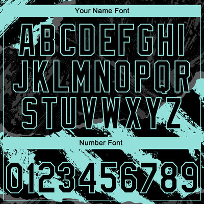 Custom Stitched Black Ice Blue-Steel Gray 3D Pattern Design Splash Sports Pullover Sweatshirt Hoodie