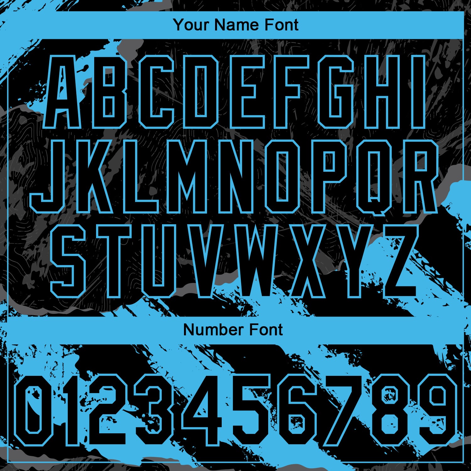 Custom Stitched Black Sky Blue-Steel Gray 3D Pattern Design Splash Sports Pullover Sweatshirt Hoodie