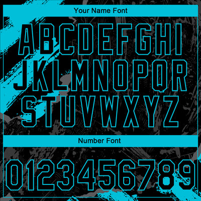 Custom Stitched Black Lakes Blue-Steel Gray 3D Pattern Design Splash Sports Pullover Sweatshirt Hoodie