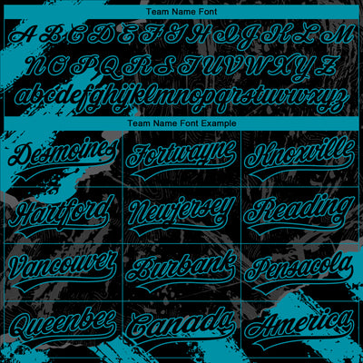 Custom Stitched Black Teal-Steel Gray 3D Pattern Design Splash Sports Pullover Sweatshirt Hoodie