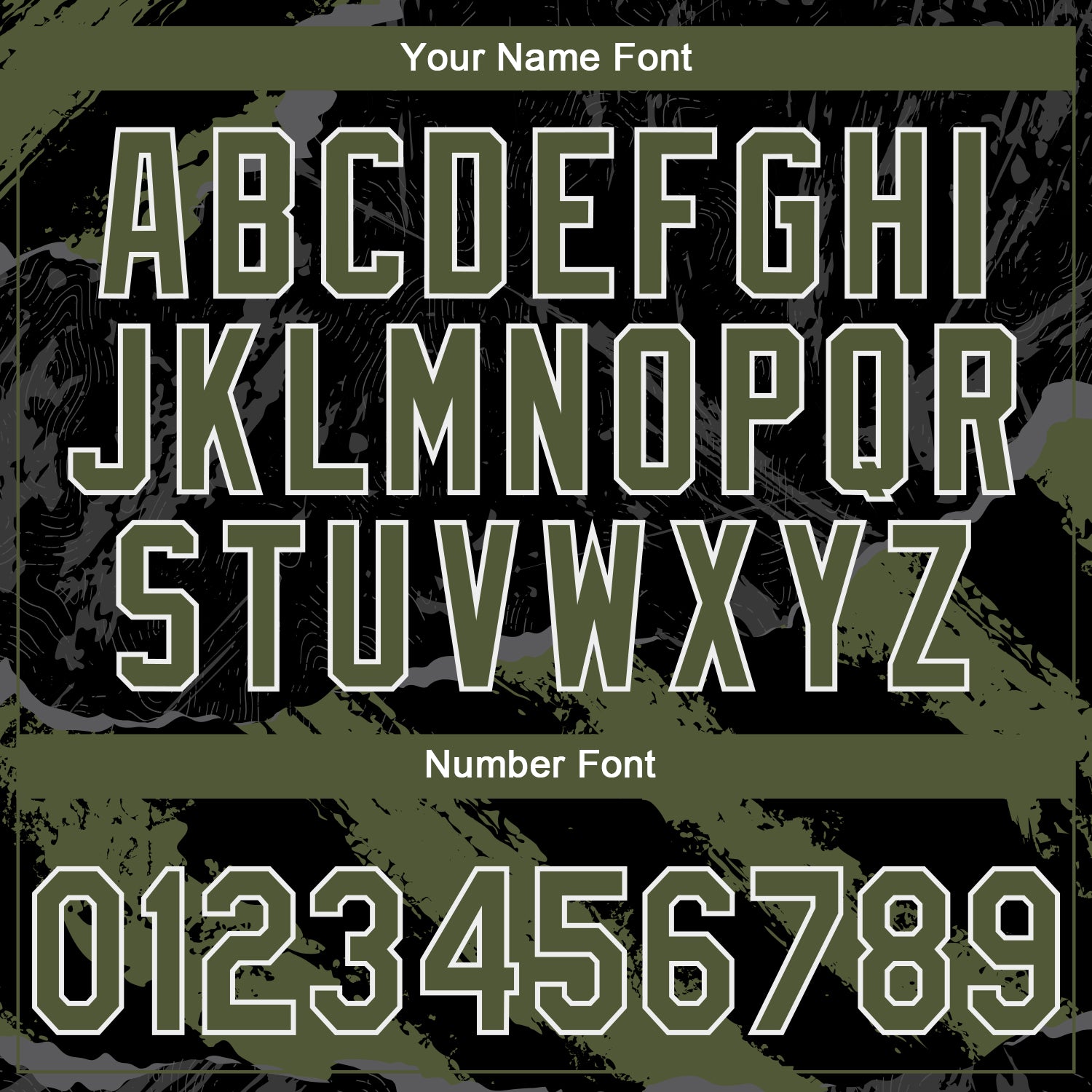 Custom Stitched Black Olive Steel Gray-White 3D Pattern Design Splash Sports Pullover Sweatshirt Hoodie