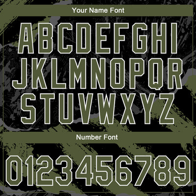 Custom Stitched Black Olive Steel Gray-White 3D Pattern Design Splash Sports Pullover Sweatshirt Hoodie