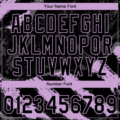 Custom Stitched Black Light Purple-Steel Gray 3D Pattern Design Splash Sports Pullover Sweatshirt Hoodie