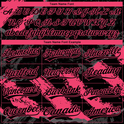 Custom Stitched Black Neon Pink-Steel Gray 3D Pattern Design Splash Sports Pullover Sweatshirt Hoodie