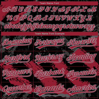 Custom Stitched Black Crimson Steel Gray-Gray 3D Pattern Design Splash Sports Pullover Sweatshirt Hoodie