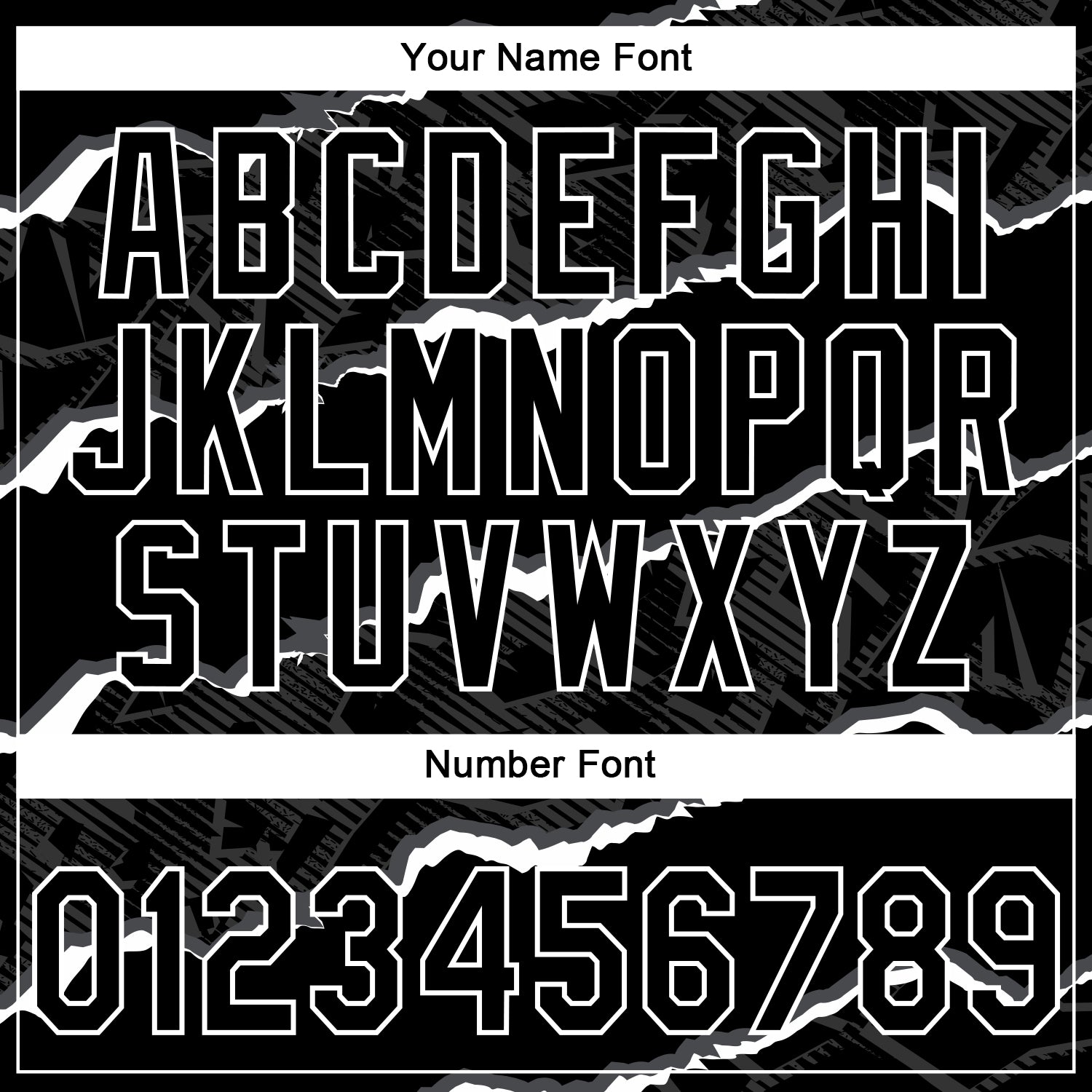 Custom Stitched Black White 3D Pattern Design Torn Paper Style Sports Pullover Sweatshirt Hoodie